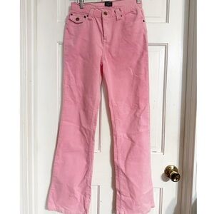 RARE VINTAGE Von Dutch PINK Corduroy Y2k Flare Leg  Pants SZ 16